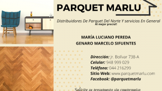 tarima flotante trujillo Parquet Marlu en Trujillo - Tienda dedicada al servicio de Pisos en Madera
